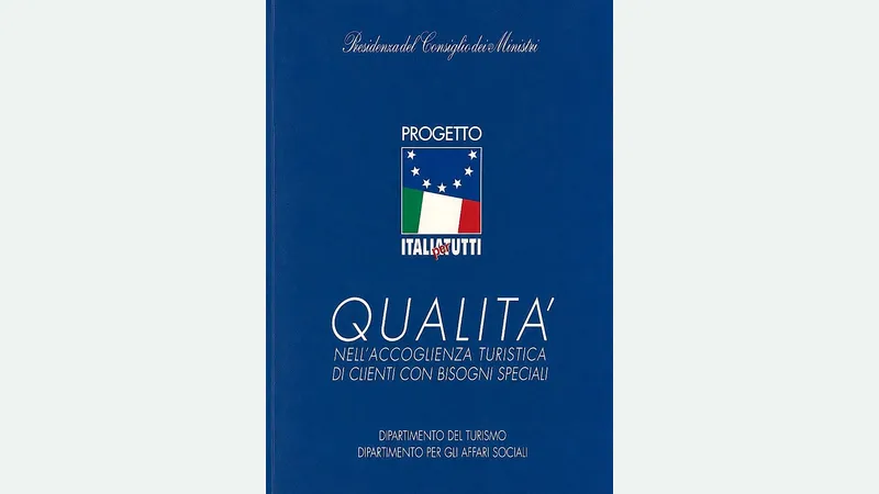 Copertina del manuale Qualità nell’accoglienza turistica di clienti con bisogni speciali